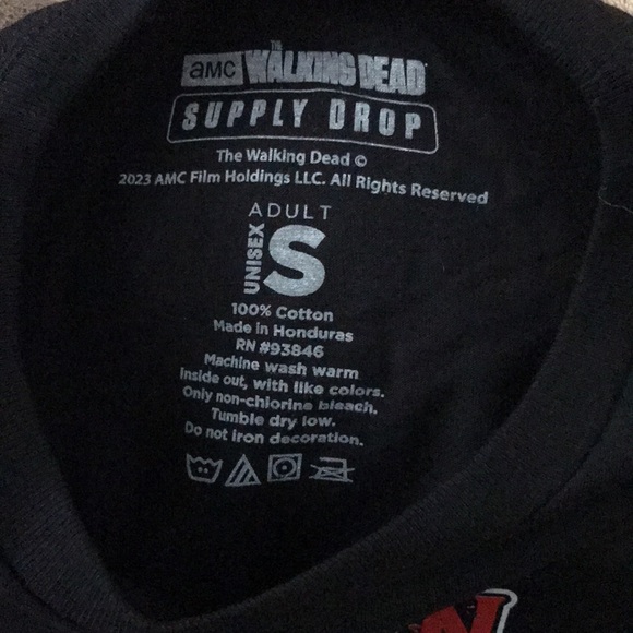AMC The Walking Dead official Supply Drop Dixon Choppers exclusive tee S unisex - Picture 2 of 4